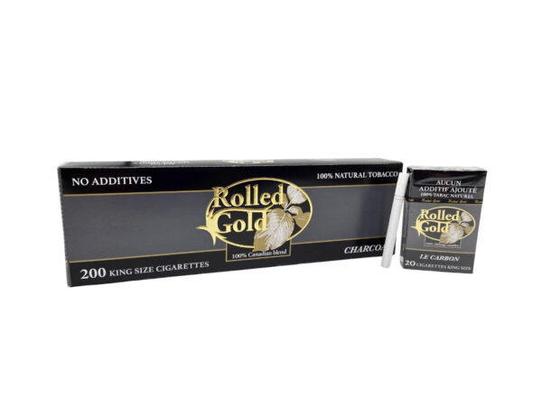 Rolled Gold Charcoal Carton