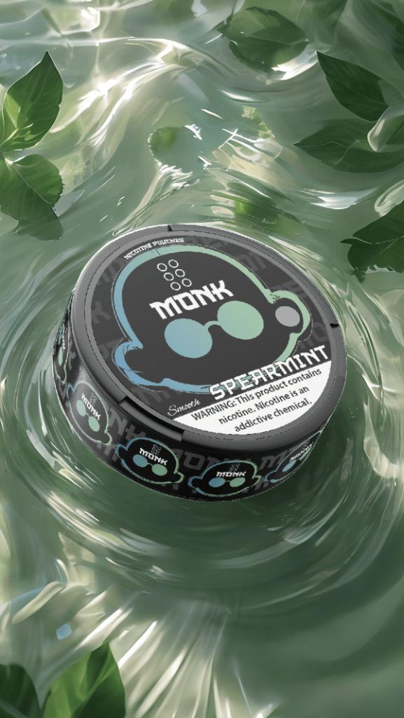MONK Nicotine Pouches – 6mg – Spearmint