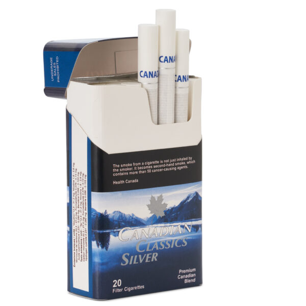 Premium Canadian Classic Silver 20 Pack Cigarette